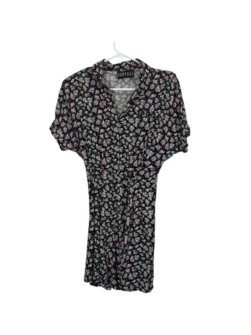 Vintage Rampage Romper 3 (XS) Black Floral